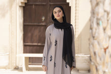 Zaina Veil of Grace – Hand Embellished Taupe Abaya ZVG8