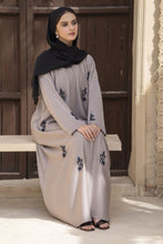 Zaina Veil of Grace – Hand Embellished Taupe Abaya ZVG8