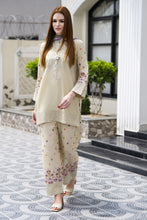 Zaiwa 3pc Embroidered Cotton Farshi Shalwar Suit with Chiffon Dupatta – DZ11