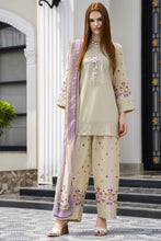 Zaiwa 3pc Embroidered Cotton Farshi Shalwar Suit with Chiffon Dupatta – DZ11
