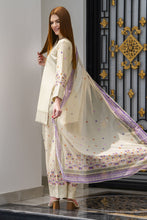 Zaiwa 3pc Embroidered Cotton Farshi Shalwar Suit with Chiffon Dupatta – DZ11