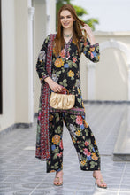 Zaiwa 3pc Embroidered Textured Lawn Farshi Shalwar Suit – DZ10