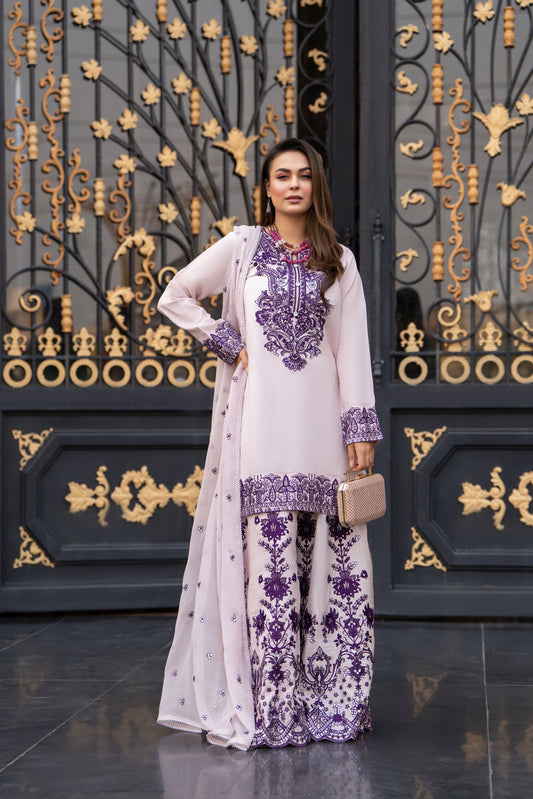 Raw Silk and Sparkle Ready to Wear Dress by Gul Warun RSS10