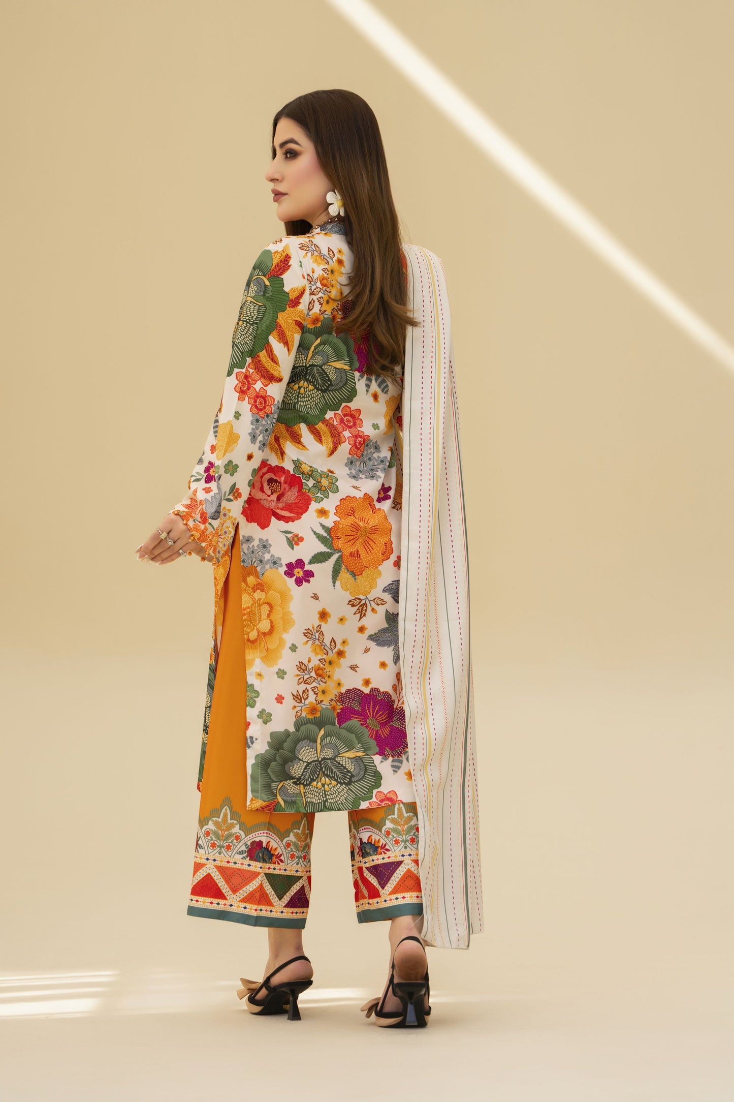 Zaiwa Winter Shawl – Printed Grip 3pc Dress ZWS1