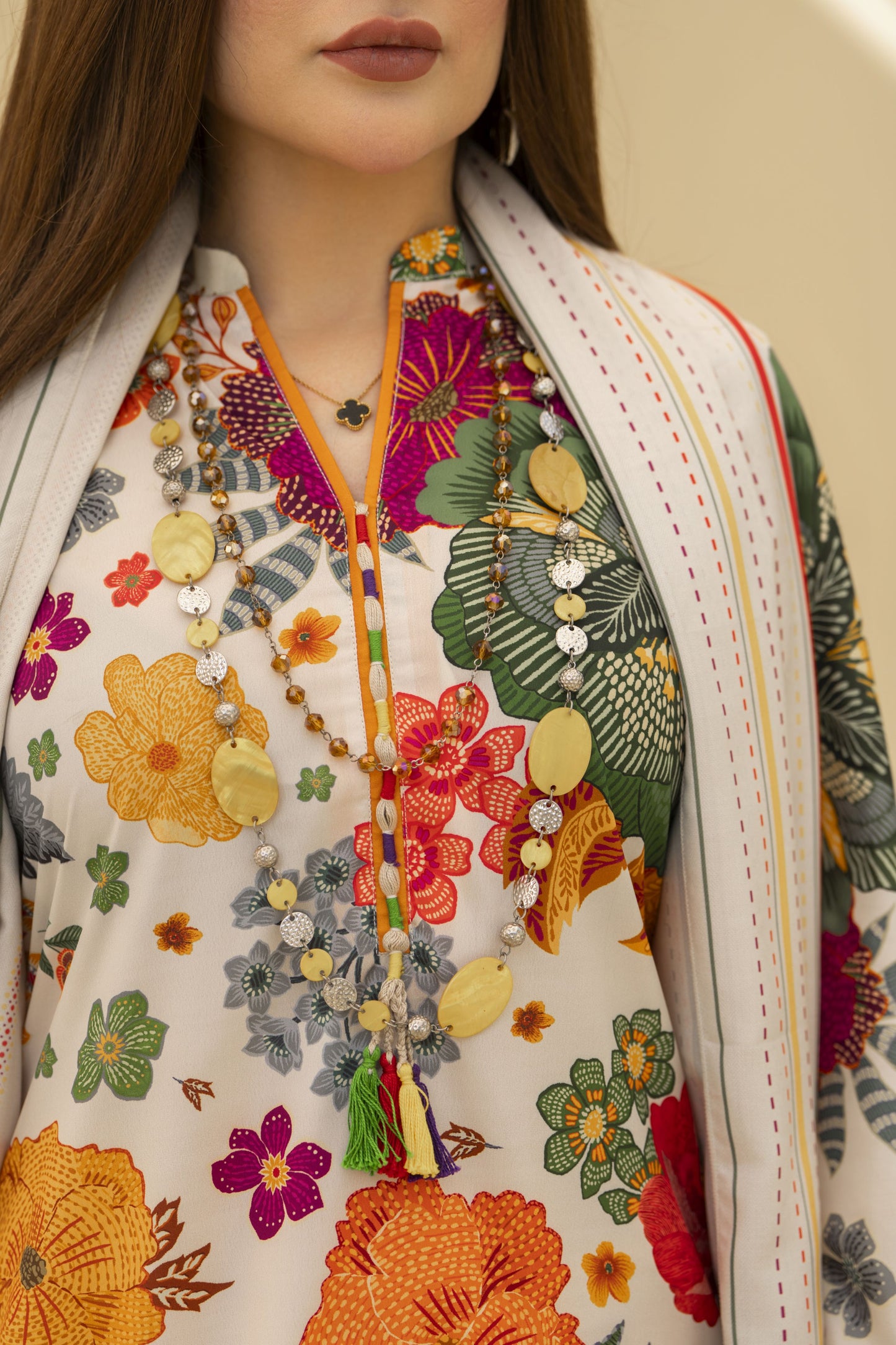 Zaiwa Winter Shawl – Printed Grip 3pc Dress ZWS1