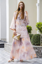 Zaiwa Blush 2pc Printed Lawn Sharara Suit with Handmade Neckline – DZ8