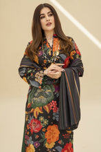 Zaiwa Winter Shawl – Printed Grip 3pc Black Dress ZWS9