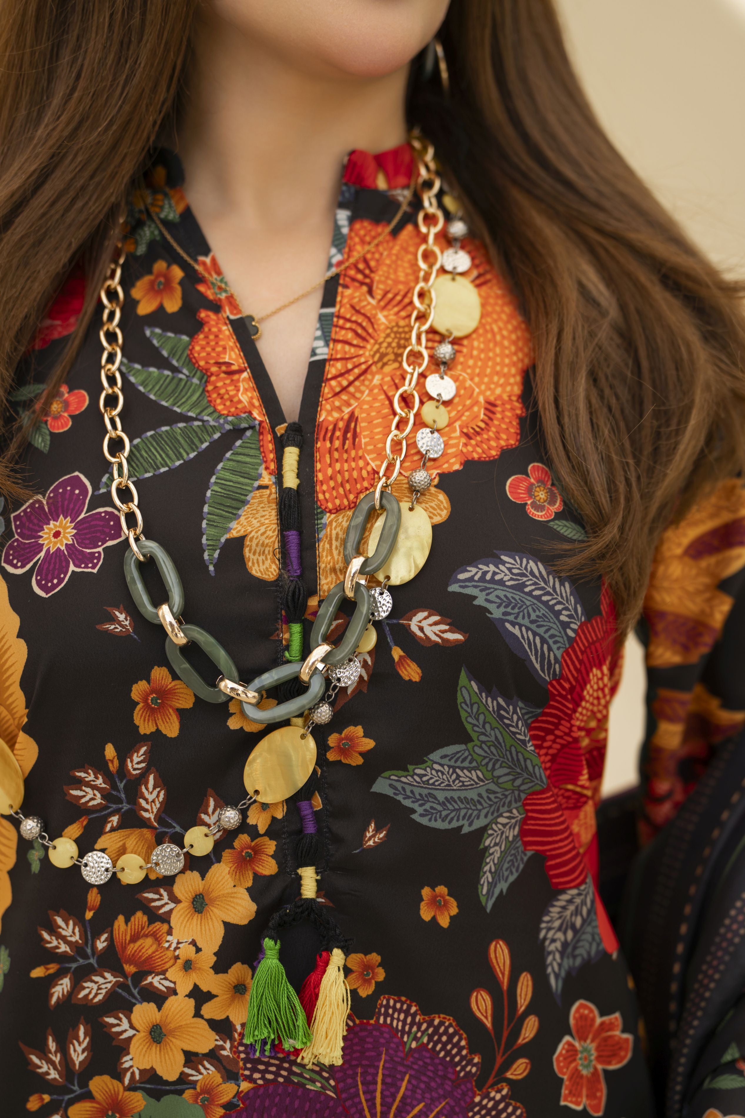 Zaiwa Winter Shawl – Printed Grip 3pc Black Dress ZWS9