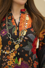 Zaiwa Winter Shawl – Printed Grip 3pc Black Dress ZWS9