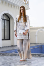 Zaiwa Grey 2pc Printed Lawn Sharara Suit with Handmade Neckline – DZ6