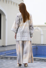 Zaiwa Grey 2pc Printed Lawn Sharara Suit with Handmade Neckline – DZ6