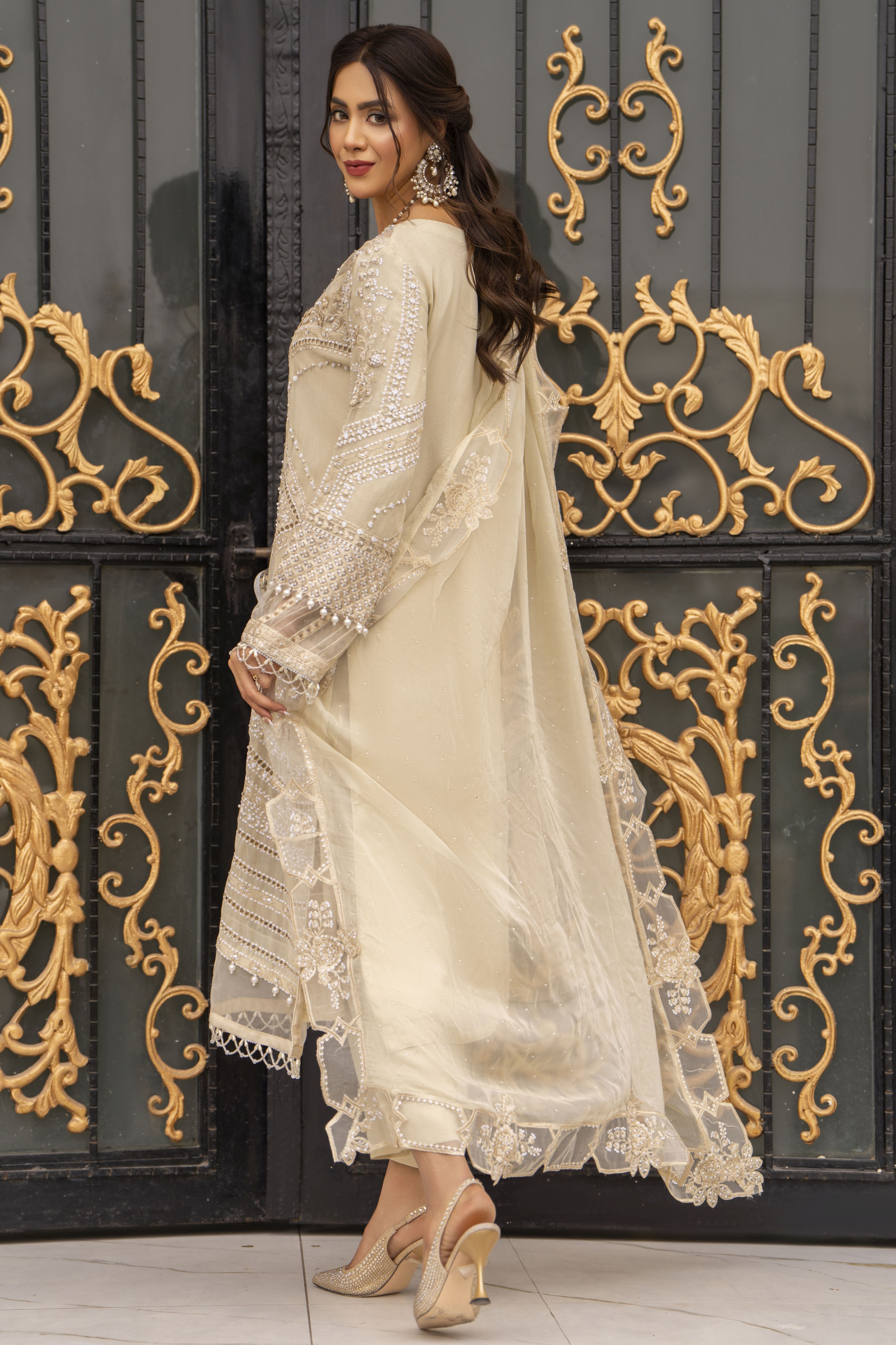 Shaadi Glam Formal Designer Womenswear Dress by Silver SGFD4