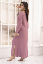 Miski FrostFit – Mauve Winter Linen Readymade Pakistani Kurta FFM2