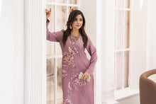 Miski FrostFit – Mauve Winter Linen Readymade Pakistani Kurta FFM2