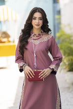 Pink Embroidered Cotton 2pc Women And Girls Suit Baarish by Miski BYM10