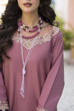 Pink Embroidered Cotton 2pc Women And Girls Suit Baarish by Miski BYM10