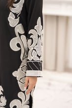 Miski FrostFit – Black Embroidered Dhanak 2pc Dress FFM3