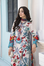 3pc Printed & Chikankari Embroidered Lawn Suit with Chiffon Dupatta RES10