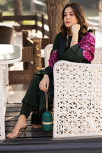 Deep Green Dhanak Long Dress with Multani Winter Shawl by Gul Warun GSR3