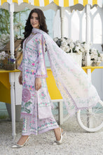 3pc Printed & Embroidered Lawn Suit with Chiffon Dupatta RES1