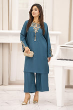 Miski FrostFit – Teal Embroidered Dhanak 2pc Pakistani Dress FFM4