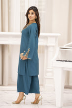 Miski FrostFit – Teal Embroidered Dhanak 2pc Pakistani Dress FFM4