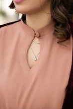 Peach Dhanak Winter Dress with Velvet Shawl by Gul Warun GSR10