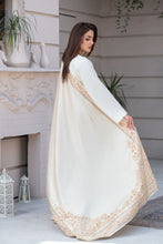 ZS8 Serah by Zaina 3pc Linen Long Shirt with Printed Velvet Shawl