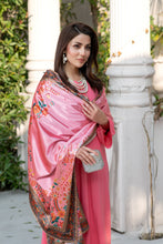 ZS2 Serah by Zaina 3pc Linen Long Shirt with Printed Velvet Shawl