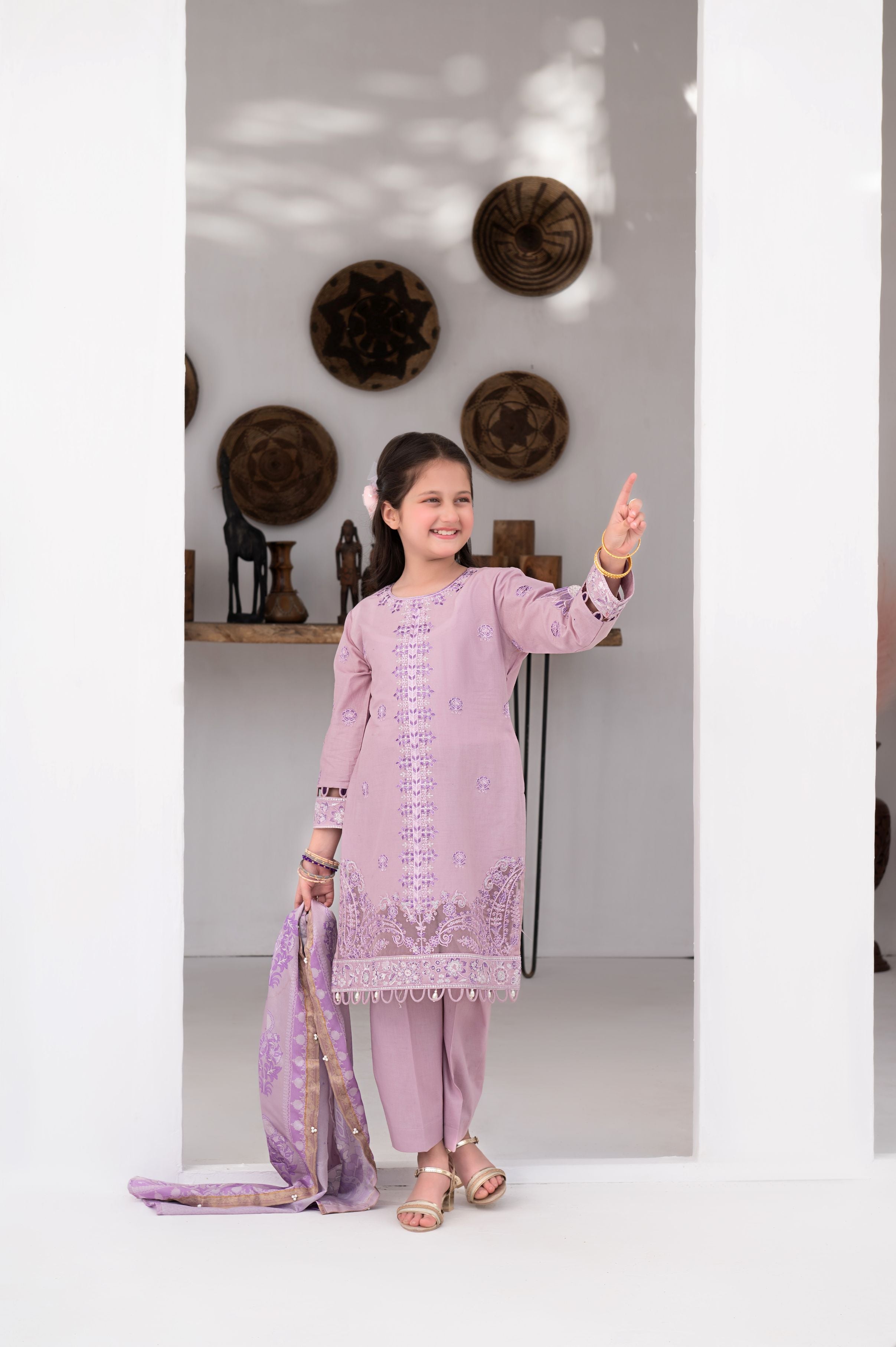 3pc Girls Luxury Cotton Summer Collection by MONA GCCS1