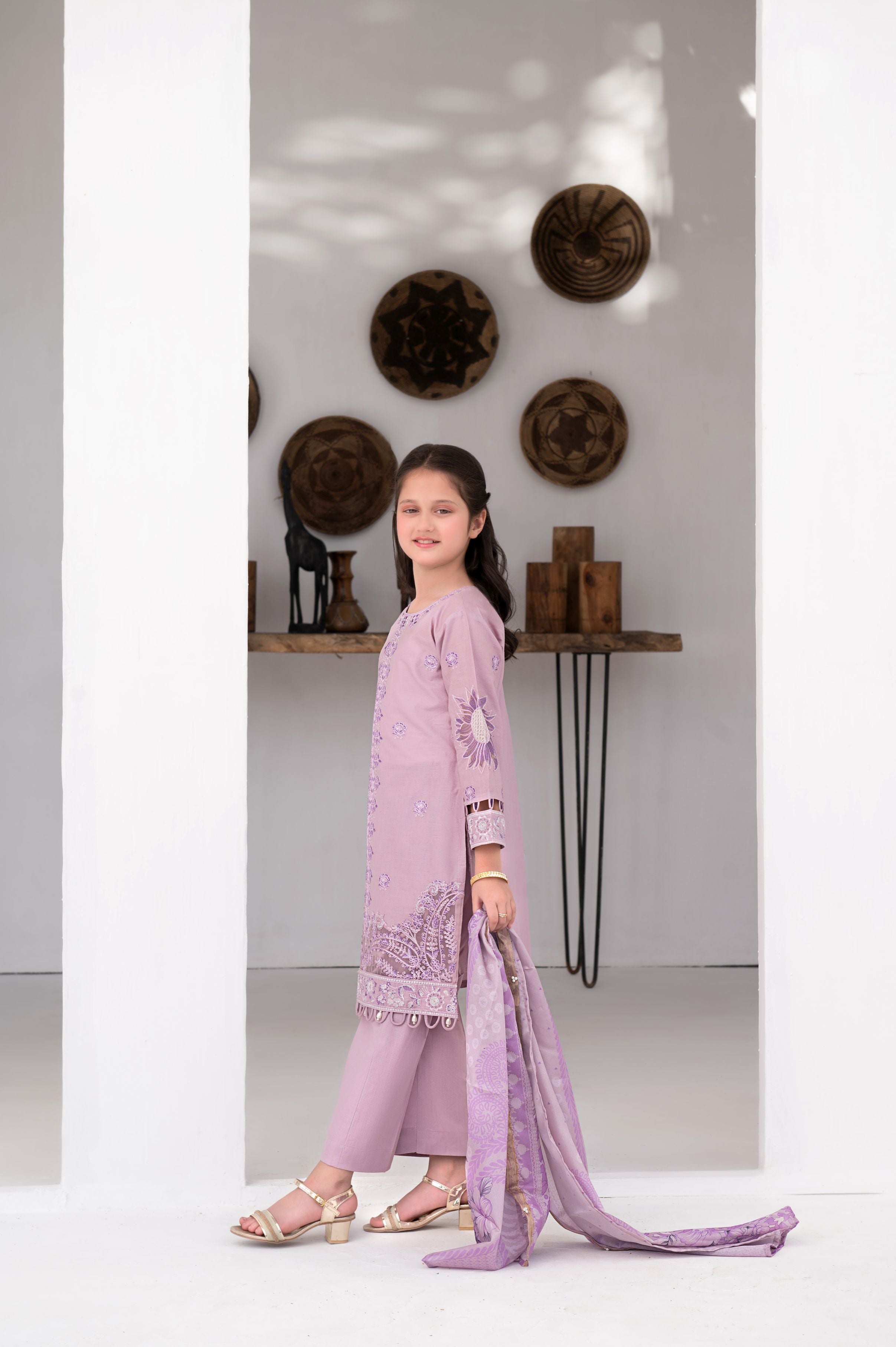 3pc Girls Luxury Cotton Summer Collection by MONA GCCS1
