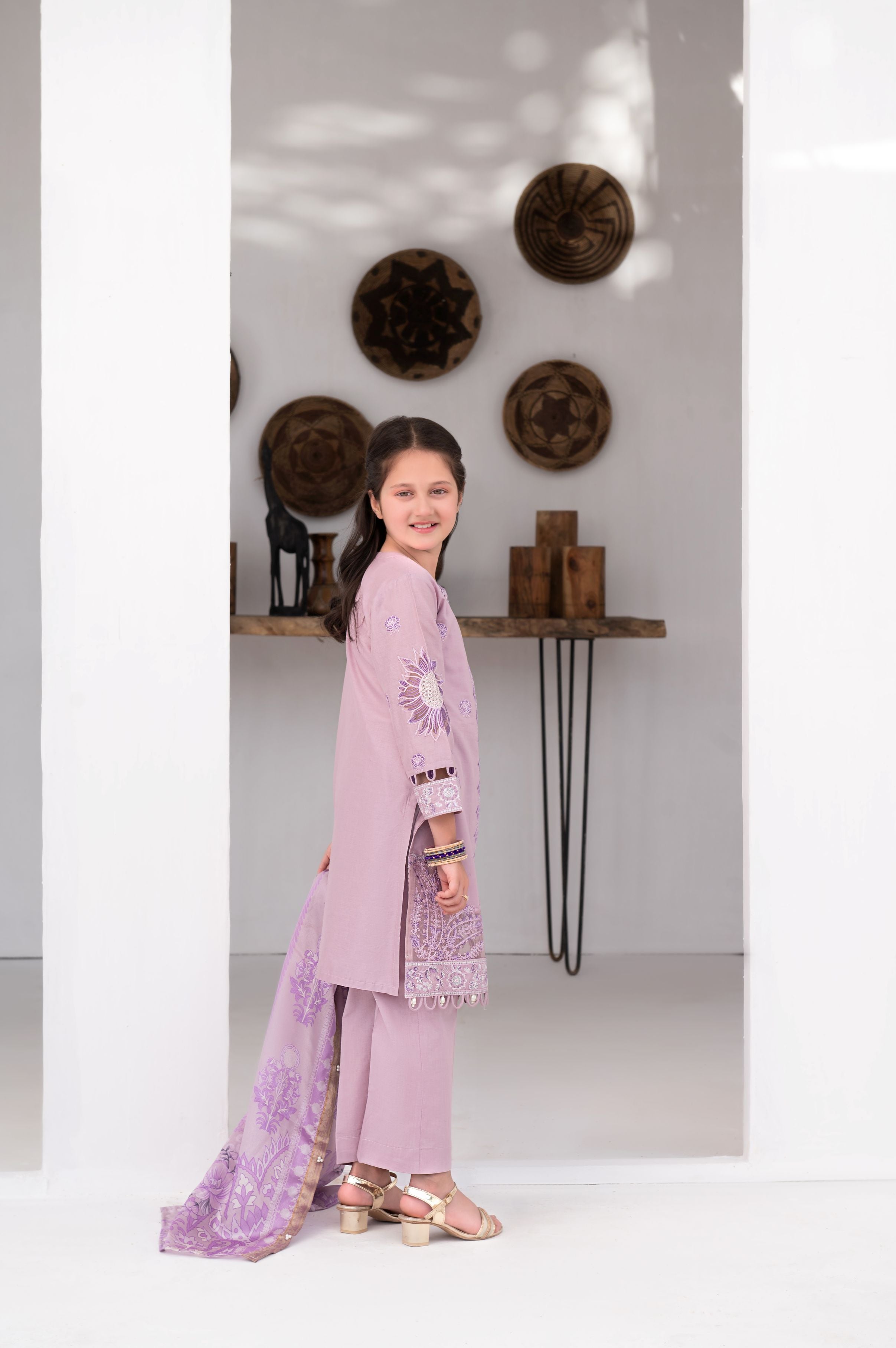 3pc Girls Luxury Cotton Summer Collection by MONA GCCS1