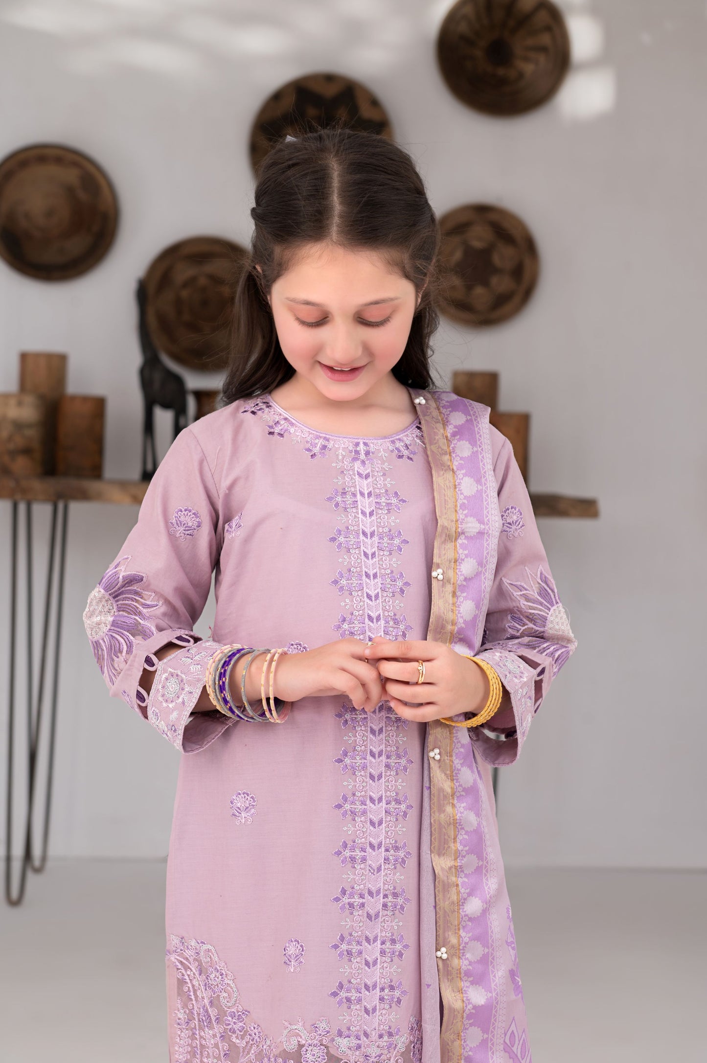 3pc Girls Luxury Cotton Summer Collection by MONA GCCS1