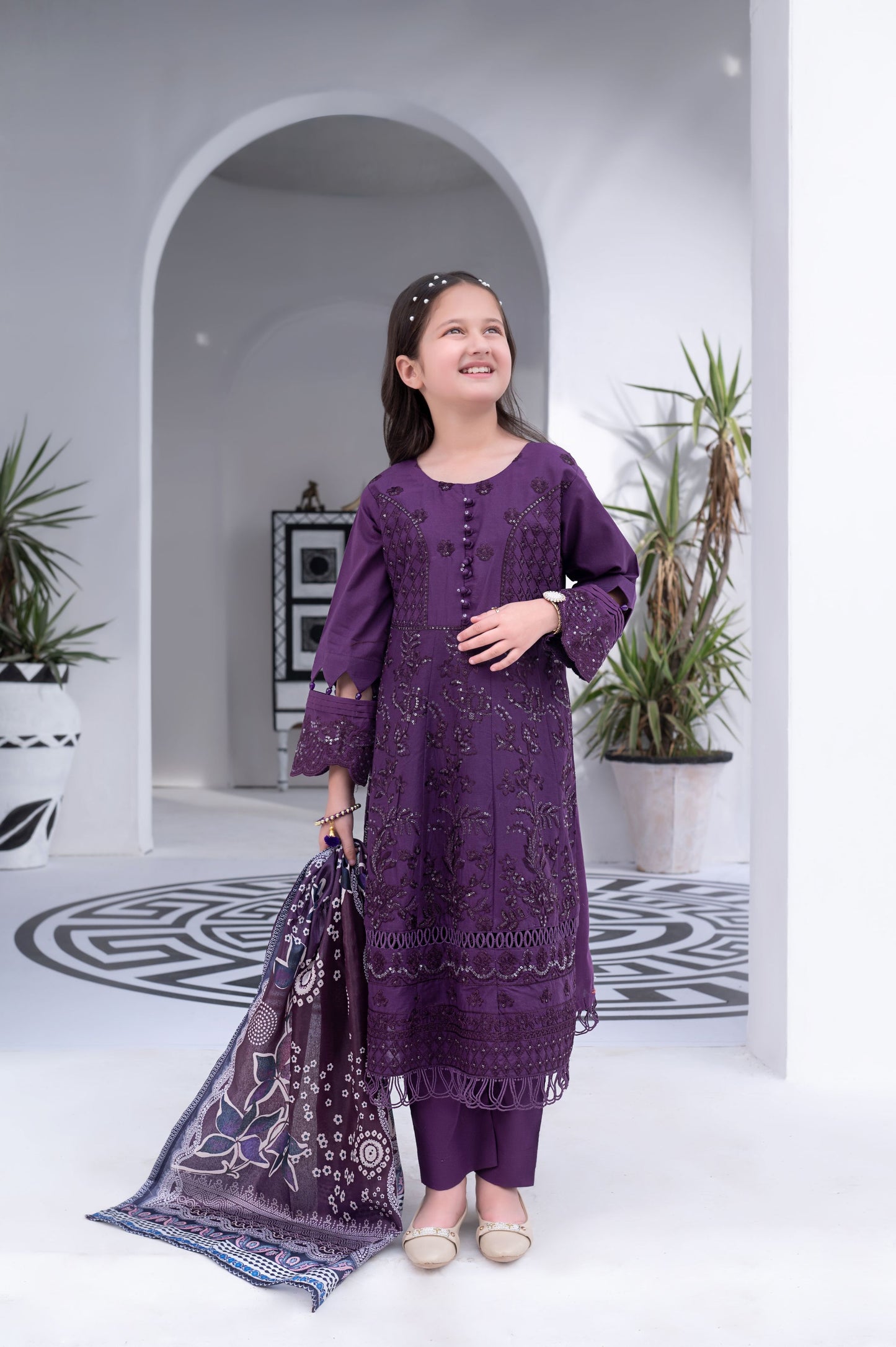 3pc Girls Luxury Cotton Summer Collection by MONA GCCS4