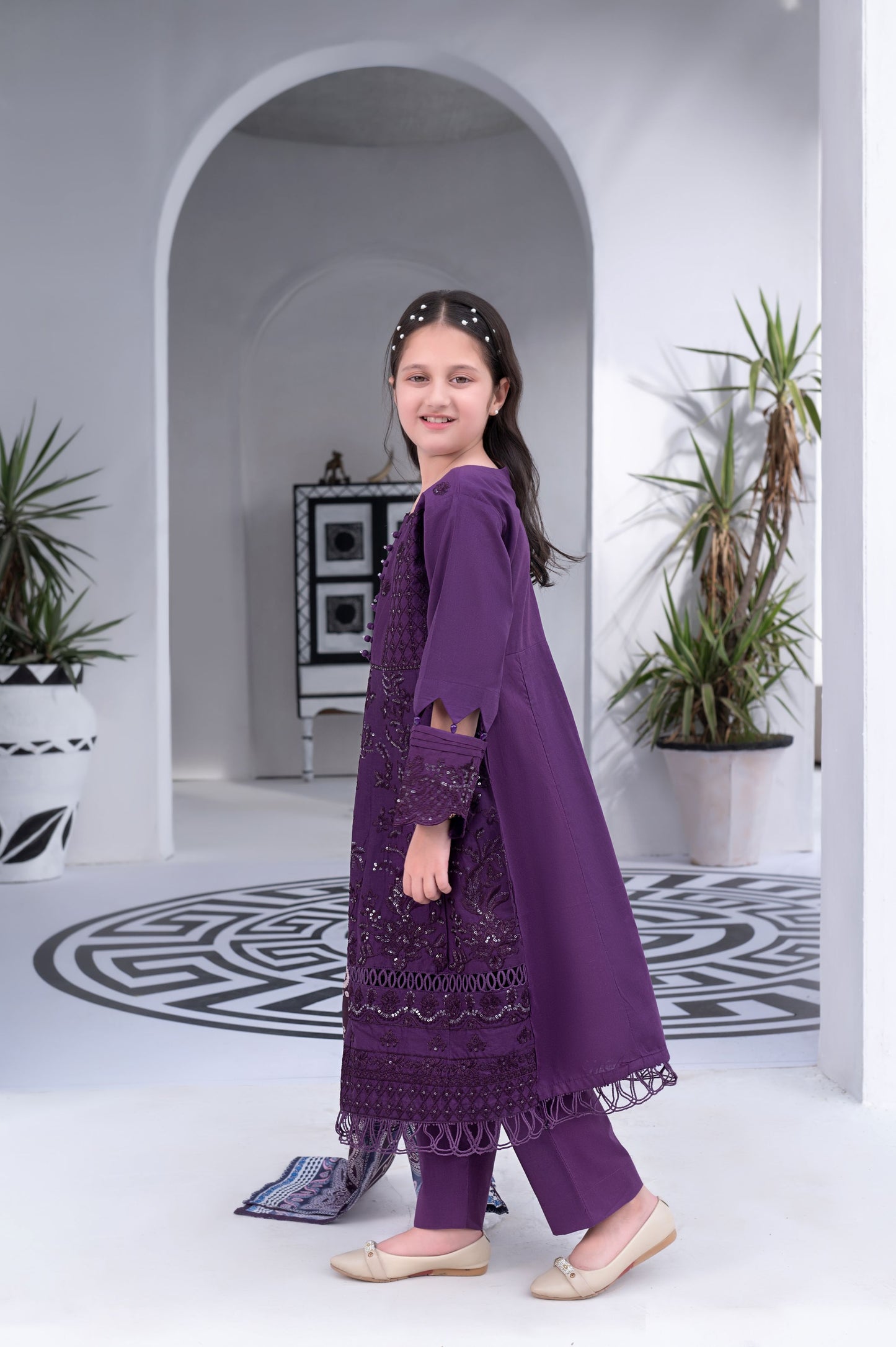 3pc Girls Luxury Cotton Summer Collection by MONA GCCS4