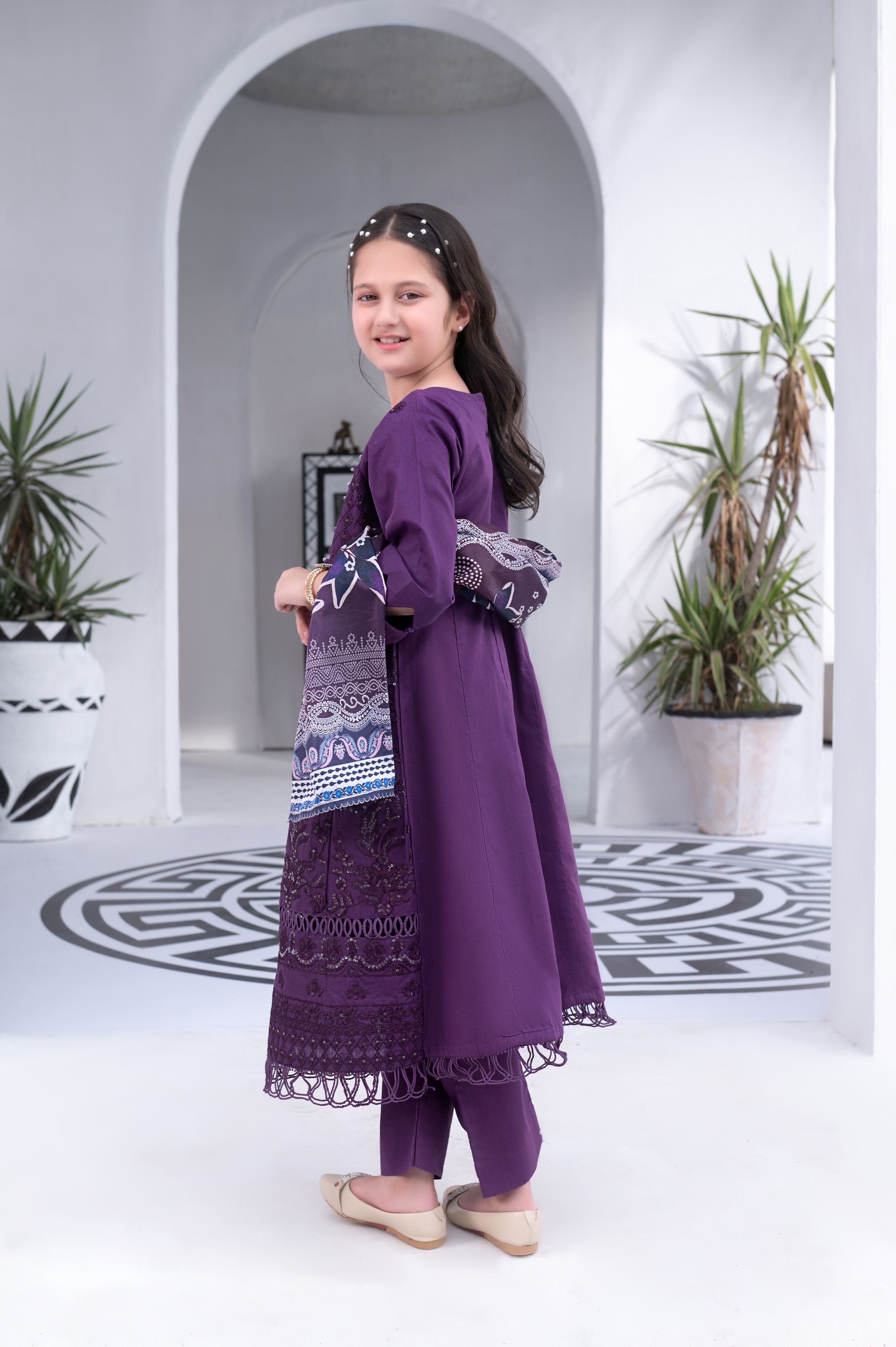 3pc Girls Luxury Cotton Summer Collection by MONA GCCS4