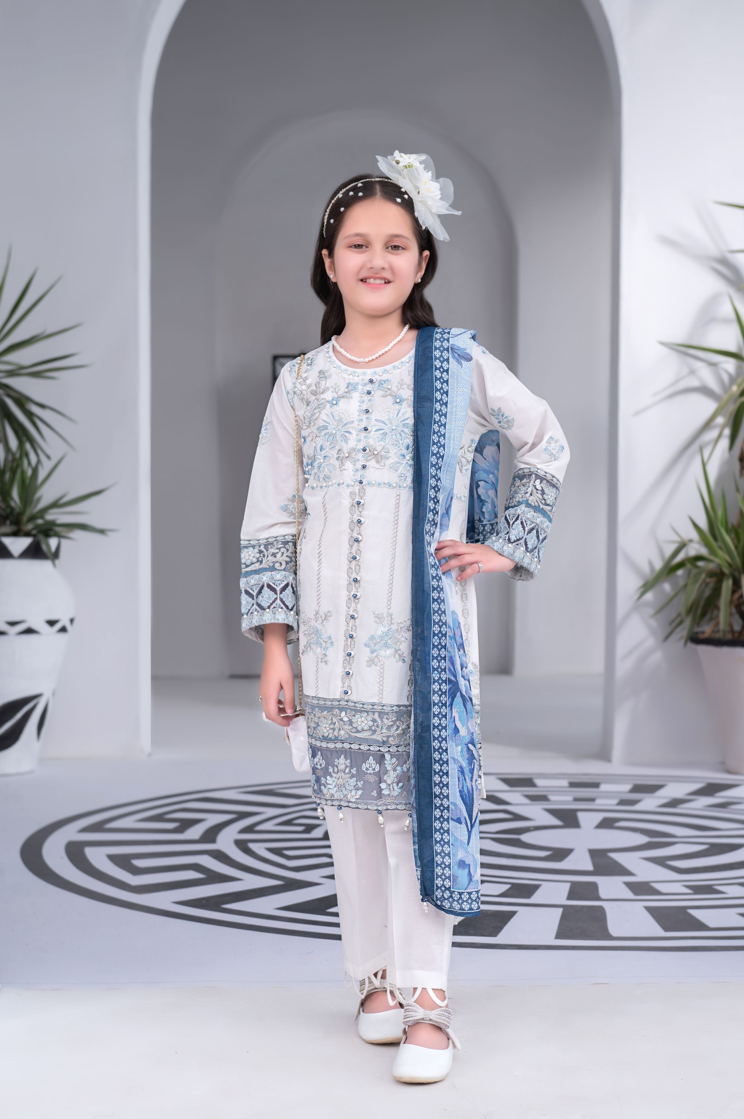 3pc Girls Luxury Cotton Summer Collection by MONA GCCS5