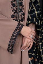 Zimal 3pc Linen Dress with Velvet-Thread Jacquard Shawl ZW8