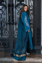 Zimal 3pc Ready to Wear Linen Dress with Wool Jacquard Shawl ZW3
