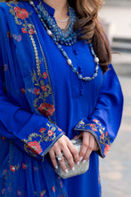 Zimal 3pc Ready to Wear Linen Embroidered Dress with Net Dupatta ZW1