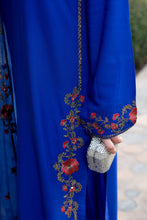 Zimal 3pc Ready to Wear Linen Embroidered Dress with Net Dupatta ZW1