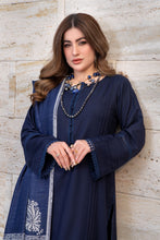 Aurum by Gul Warun – Navy Multani Shawl Dhanak 3pc Suit GA8