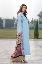 Zimal 3pc Ready to Wear Linen Dress with Wool Jacquard Shawl ZW2
