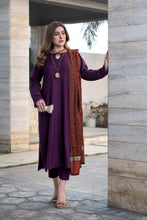 Aurum by Gul Warun – Plum Multani Shawl Dhanak 3pc Suit GA3