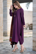 Aurum by Gul Warun – Plum Multani Shawl Dhanak 3pc Suit GA3