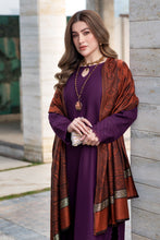 Aurum by Gul Warun – Plum Multani Shawl Dhanak 3pc Suit GA3