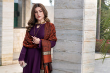Aurum by Gul Warun – Plum Multani Shawl Dhanak 3pc Suit GA3