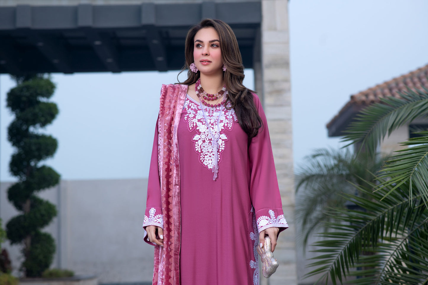 Zohra | 3pc Ready to Wear Winter Dress with Palachi Shawl ZAB8