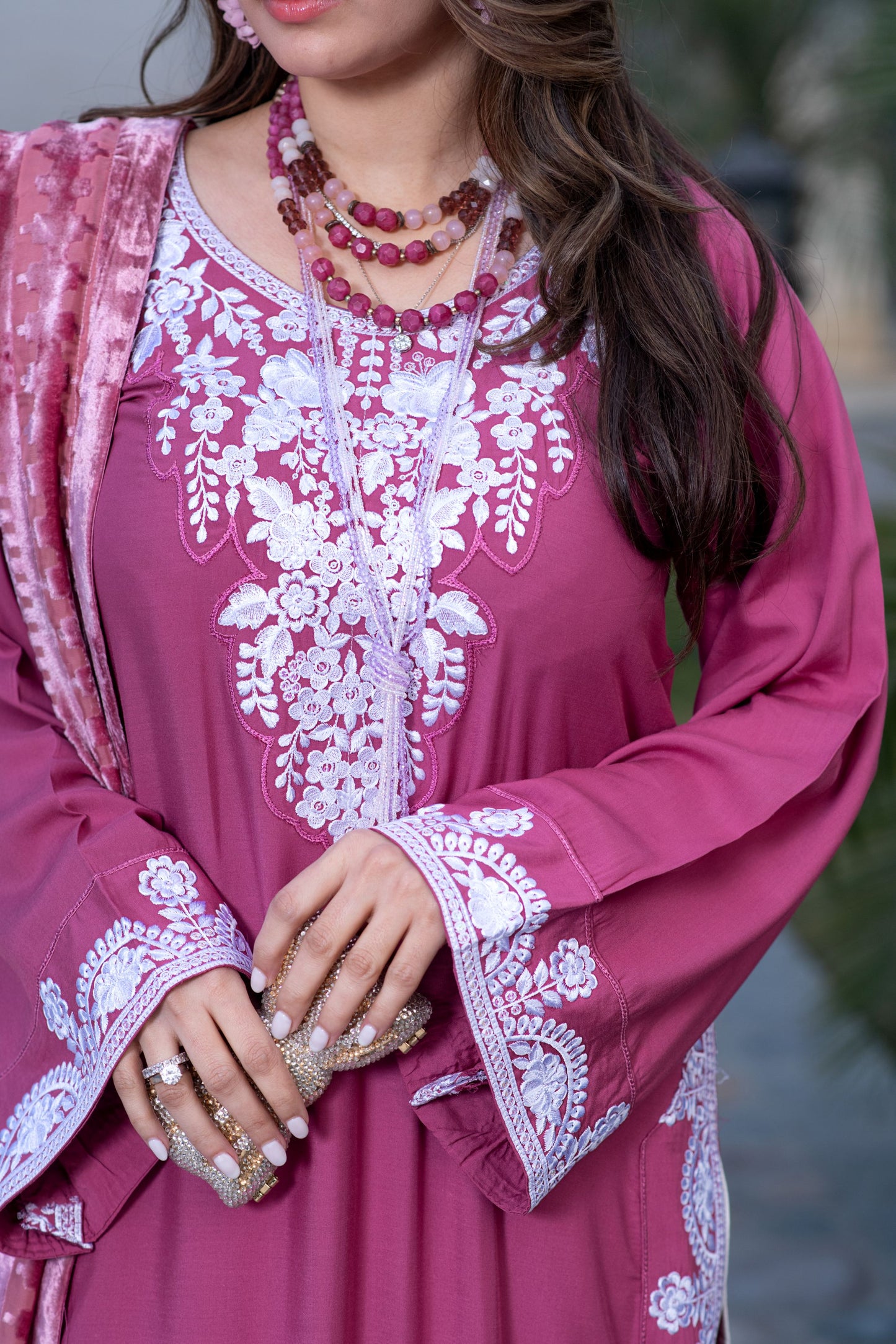 Zohra | 3pc Ready to Wear Winter Dress with Palachi Shawl ZAB8