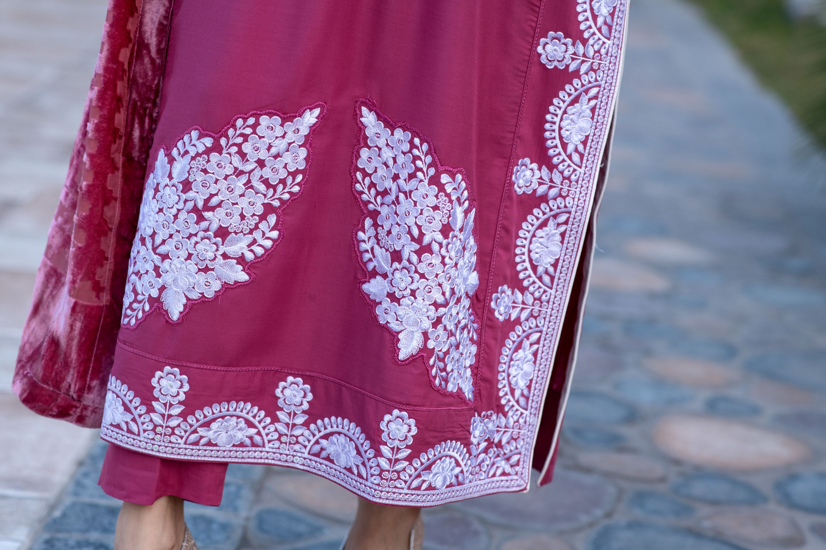 Zohra | 3pc Ready to Wear Winter Dress with Palachi Shawl ZAB8